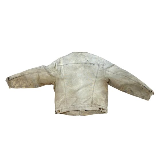 Vintage Carhartt Detroit Chore Jacket Size 44 – Blanket Lined, Distressed Workwe - Picture 8 of 12